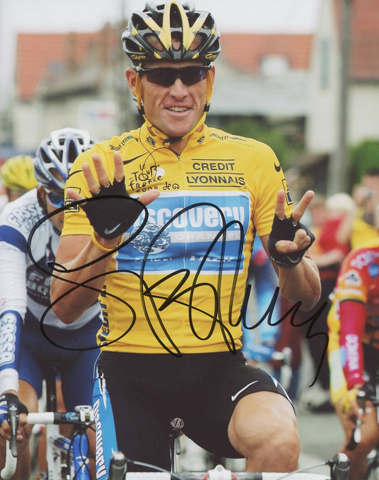 Lance Armstrong Signed 8x10 Photo