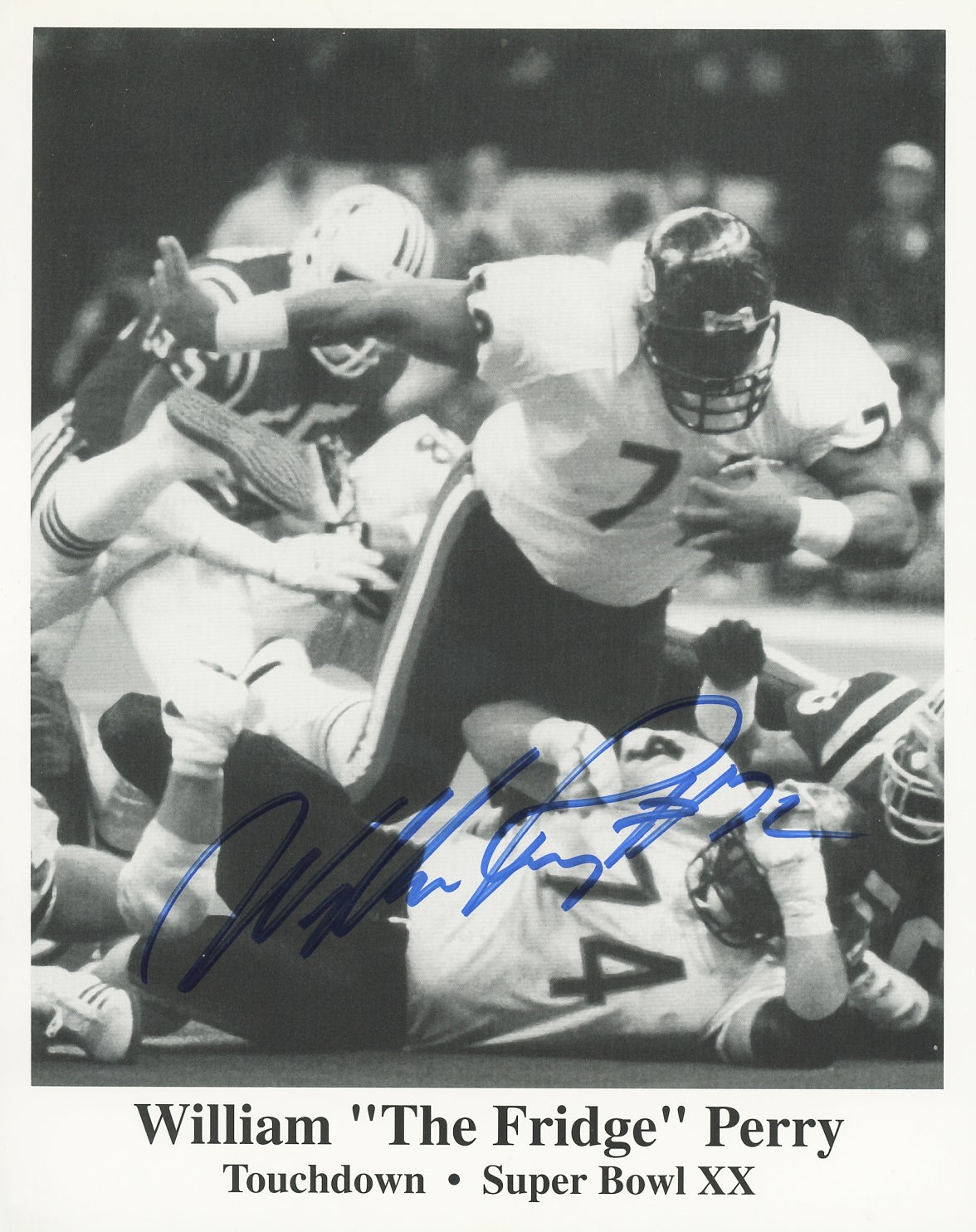 William 'The Refrigerator' Perry Signed 8x10 Photo – TopPix Autographs