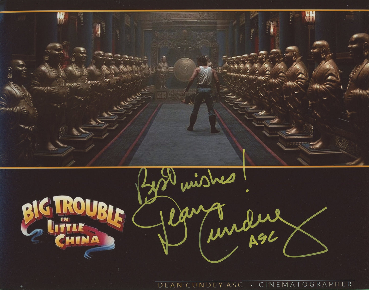 Dean Cundey Signed 8x10 Photo