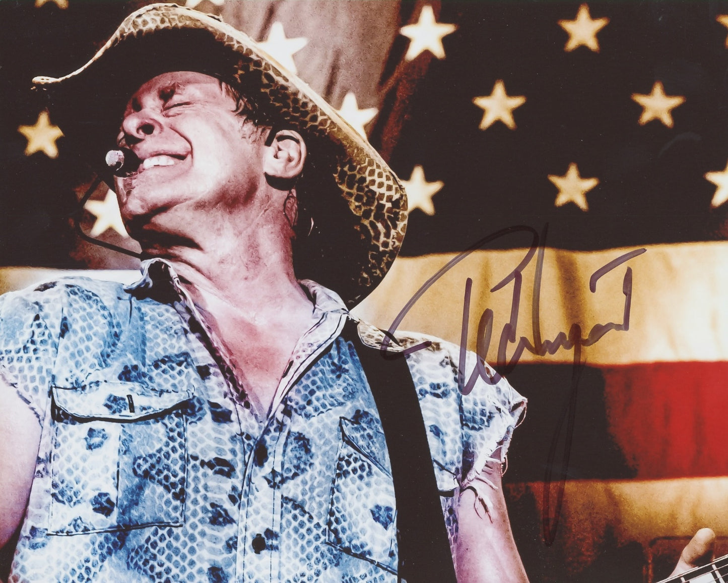 Ted Nugent Signed 8x10 Photo