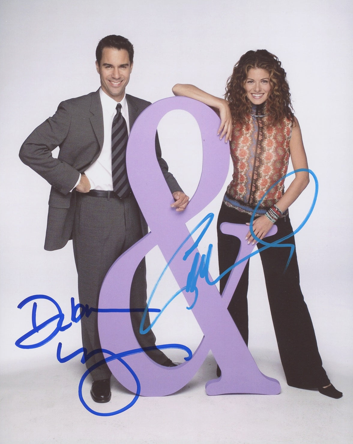 Debra Messing & Eric McCormak Signed 8x10 Photo - Video Proof