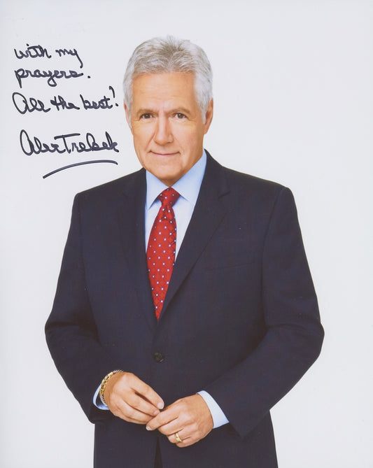 Alex Trebek Signed 8x10 Photo