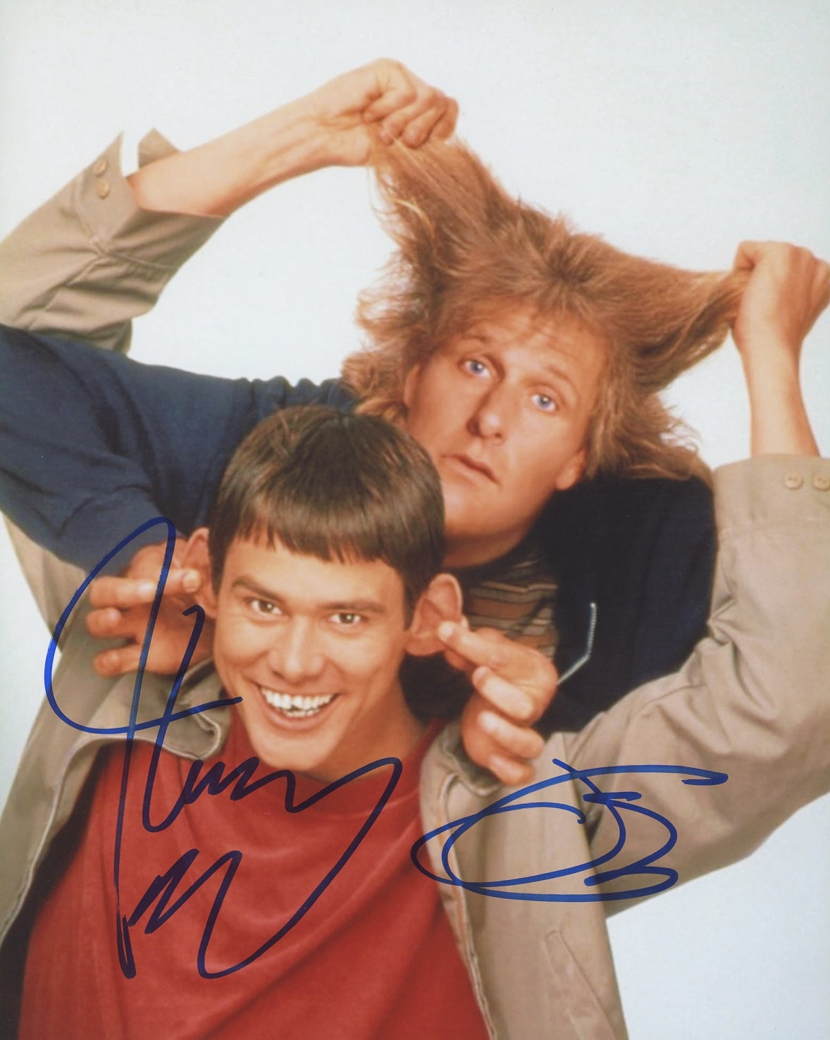 Jim Carrey & Jeff Daniels Signed 8x10 Photo - Video Proof