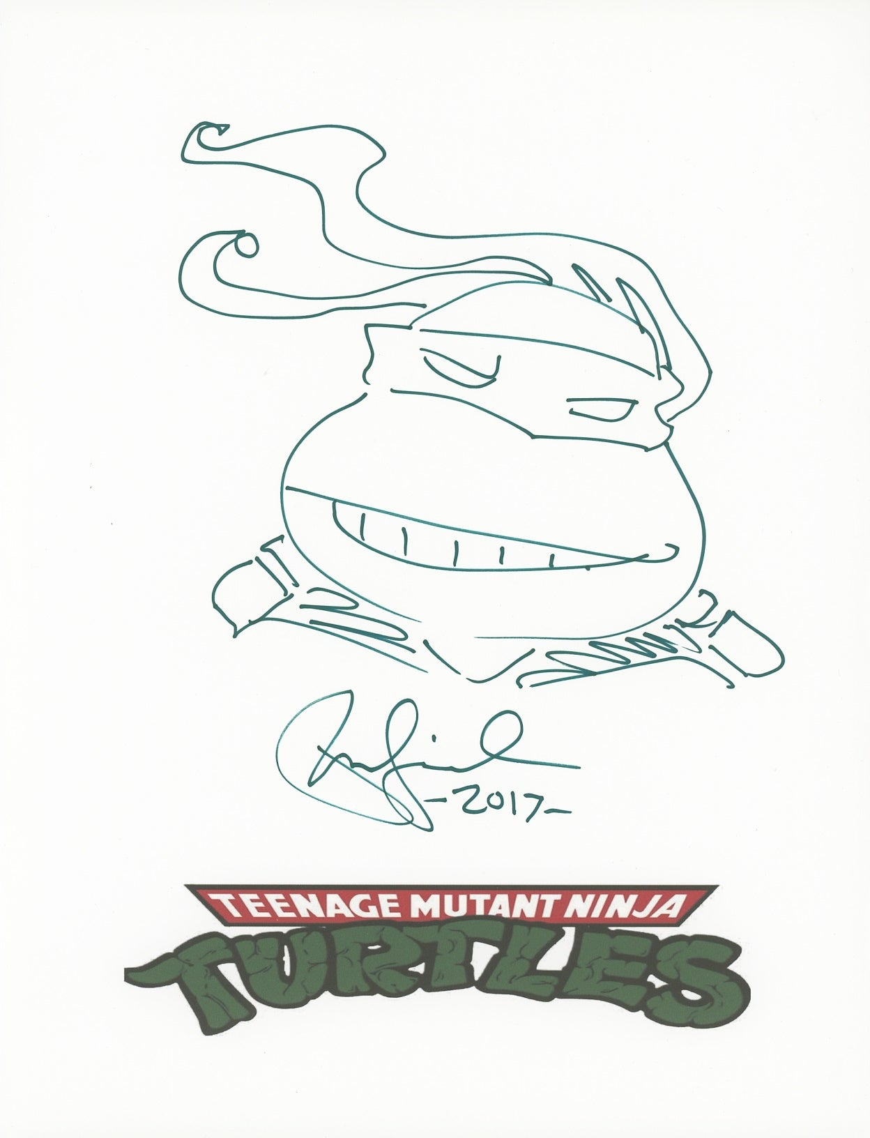 Peter Laird Signed 8.5x11 Sketch