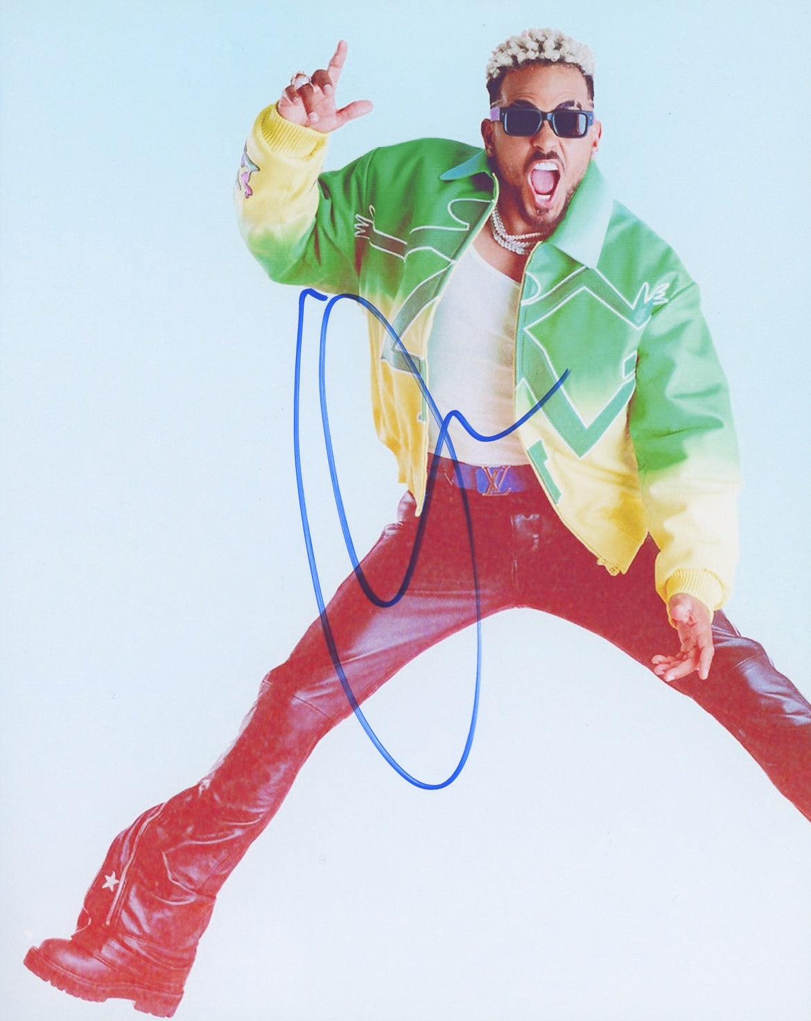 Ozuna Signed 8x10 Photo