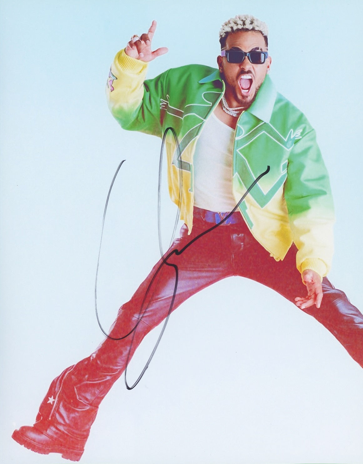 Ozuna Signed 8x10 Photo