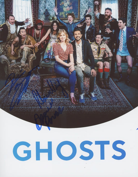 Danielle Pinnock, Roman Zaragoza & Rebecca Wisocky Signed 8x10 Photo