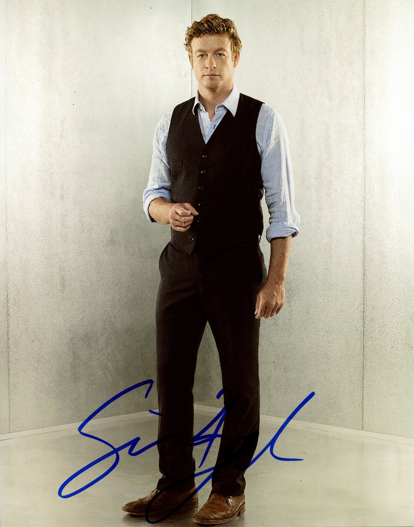 Simon Baker Signed 8x10 Photo
