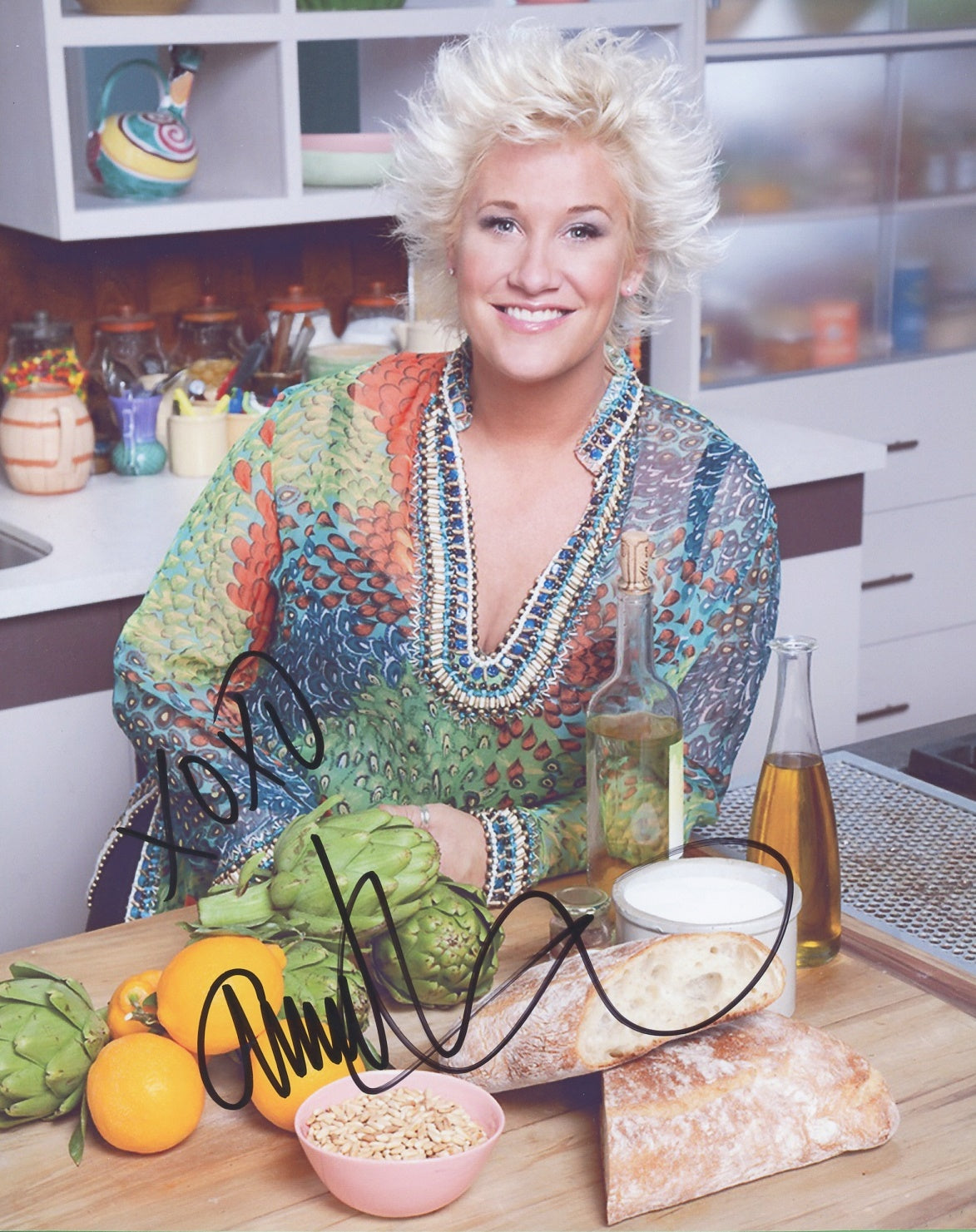 Anne Burrell Signed 8x10 Photo