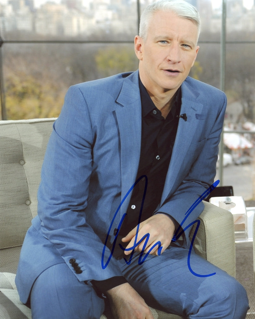 Anderson cooper signed on sale autographed 8x10 photo