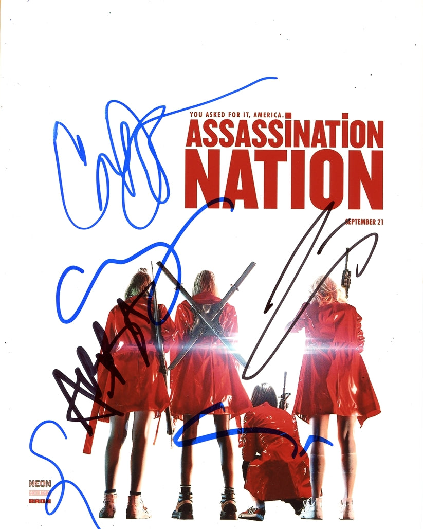 Assassination Nation Signed 8x10 Photo