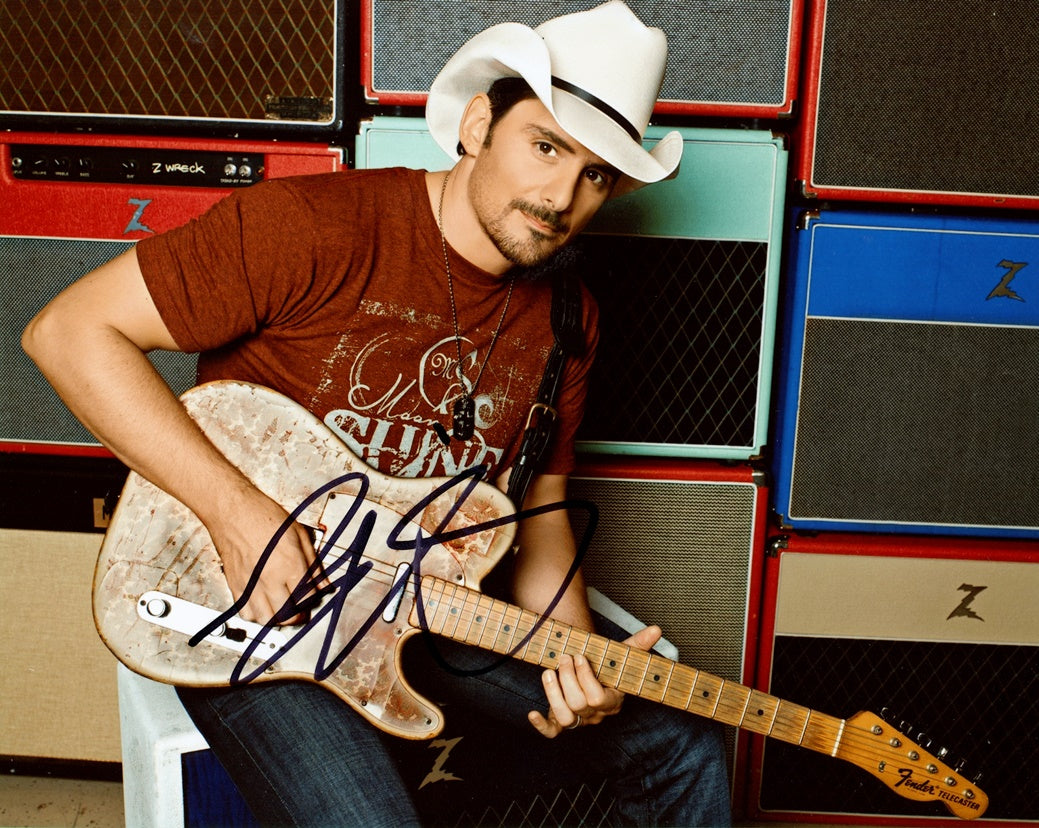 Brad Paisley Signed 8x10 Photo