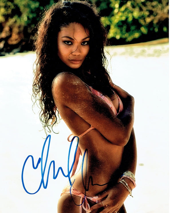 Chanel Iman Signed 8x10 Photo