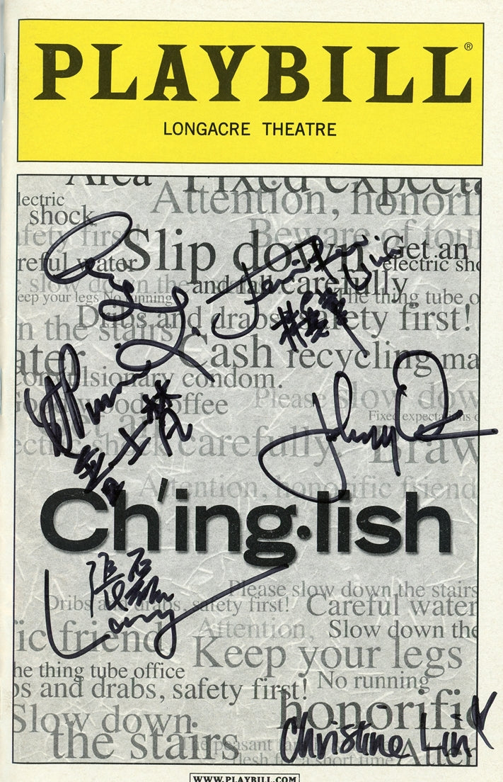 Chinglish Signed Playbill