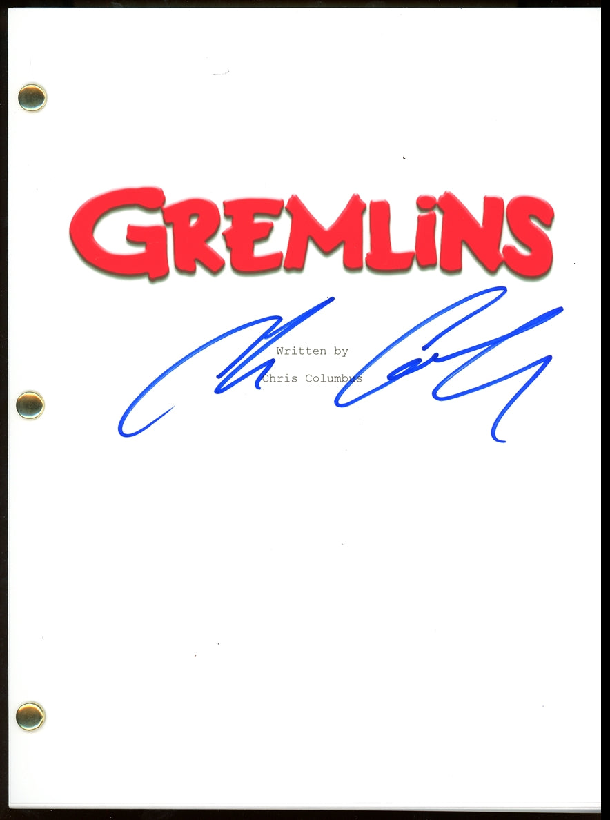 Chris Columbus Signed Script