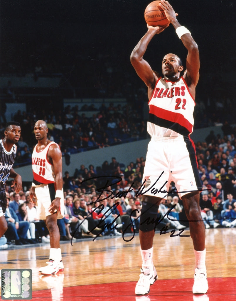 Clyde Drexler Signed 8x10 Photo