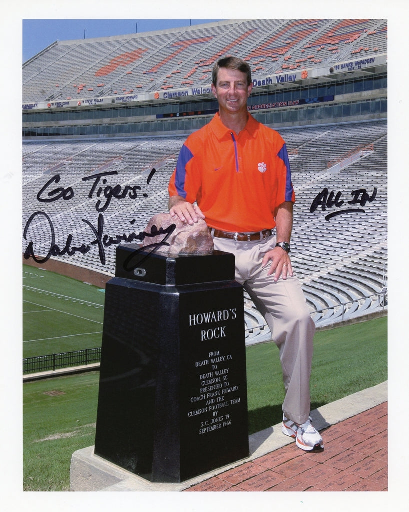 Dabo Swinney Signed 8x10 Photo