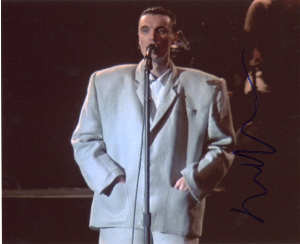 David Byrne Signed 8x10 Photo