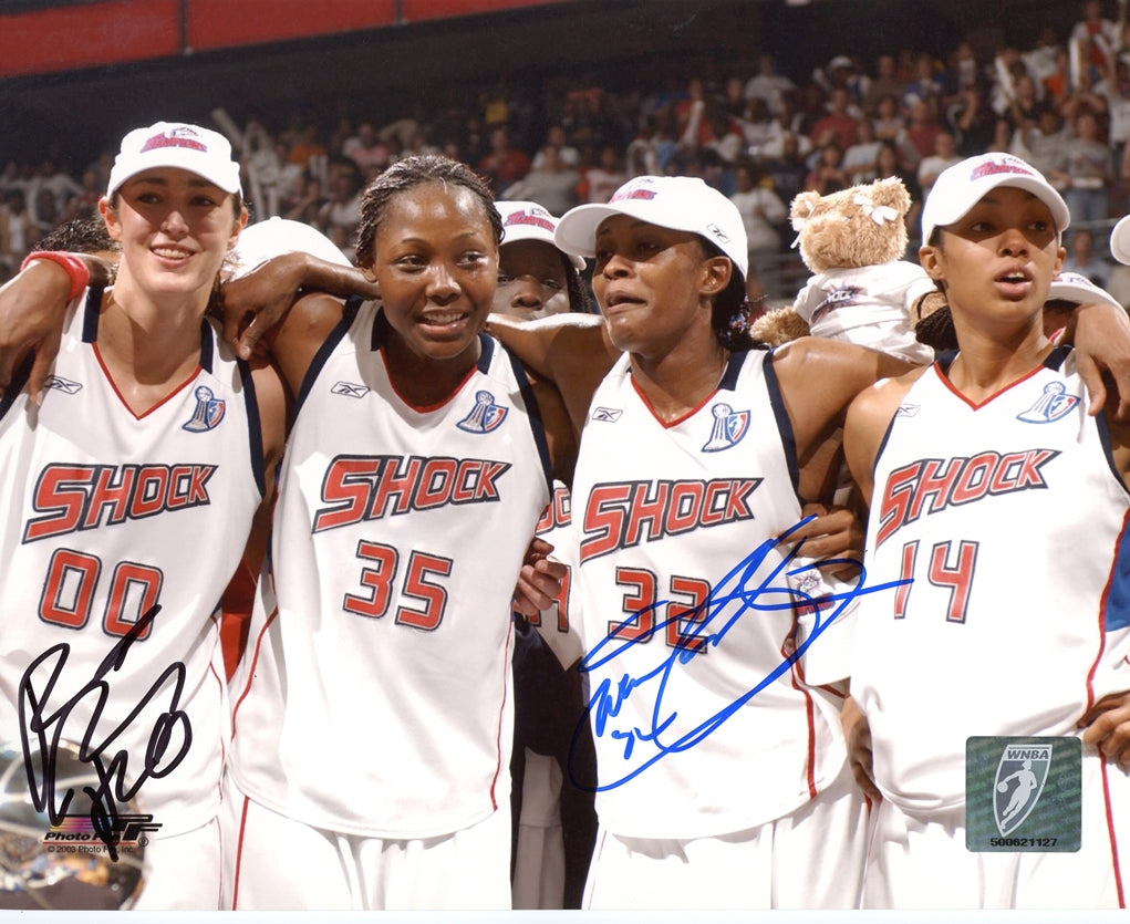 Swin Cash & Ruth Riley Signed 8x10 Photo