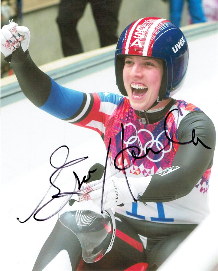 Erin Hamlin Signed 8x10 Photo