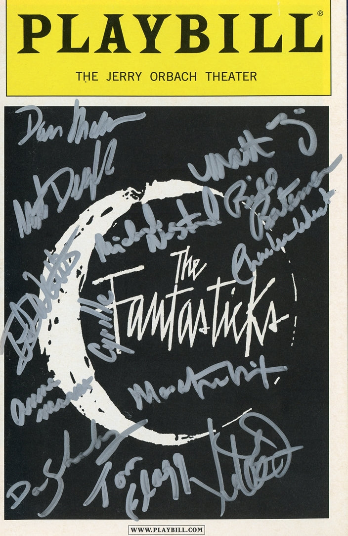 The Fantasticks Signed Playbill