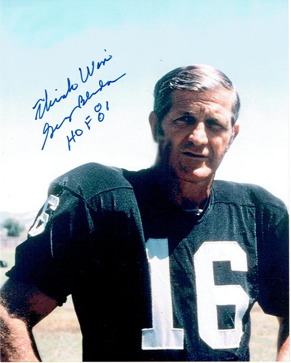 George Blanda Signed 8x10 Photo