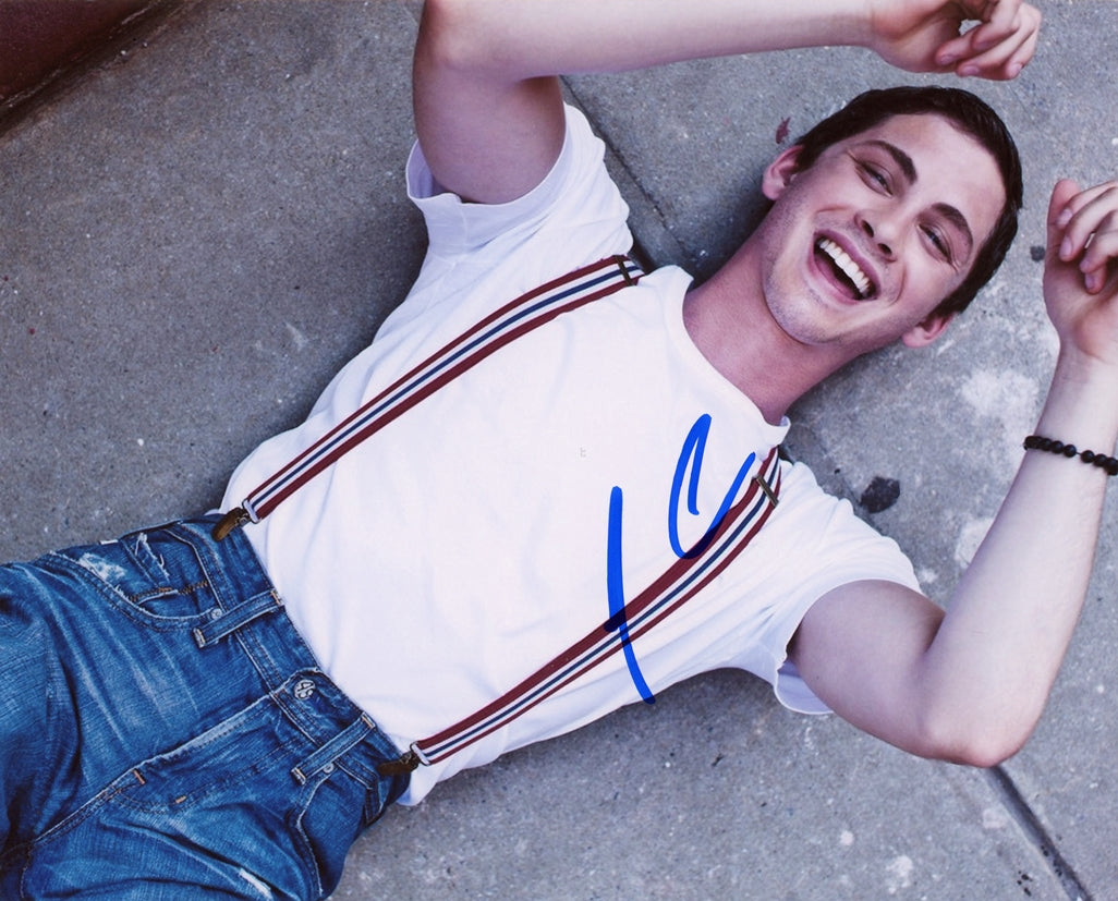 Logan Lerman Signed 8x10 Photo