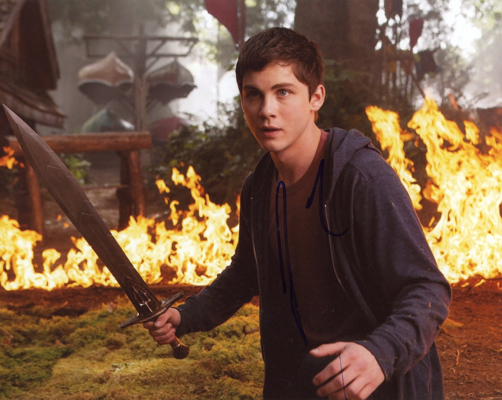 Logan Lerman Signed 8x10 Photo