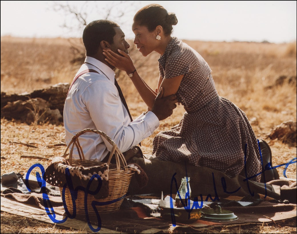 Idris Elba & Naomie Harris Signed 8x10 Photo