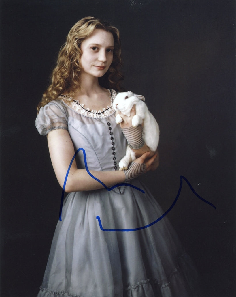 Mia Wasikowska Signed 8x10 Photo - Video Proof
