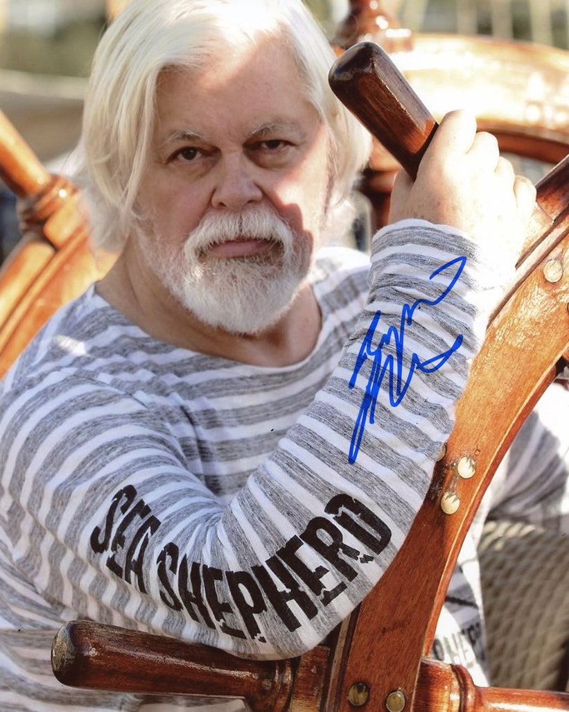 Capt. Paul Watson Signed 8x10 Photo - Video Proof