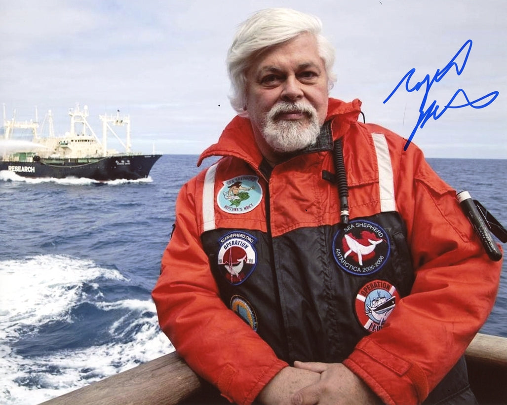 Capt. Paul Watson Signed 8x10 Photo - Video Proof