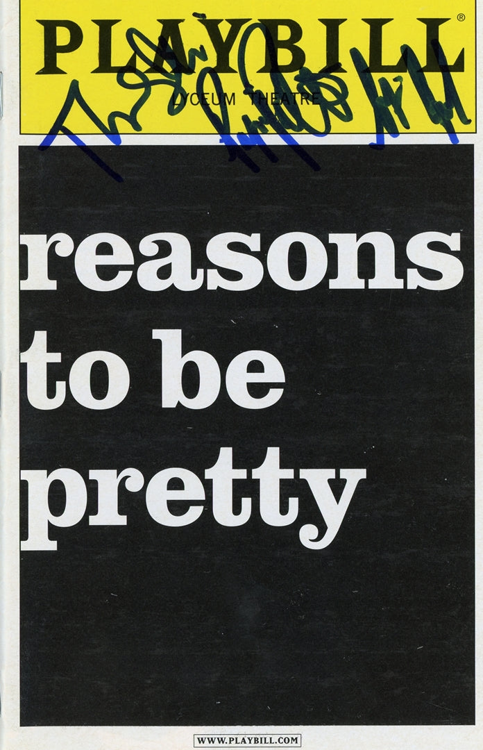 reasons to be pretty Signed Playbill
