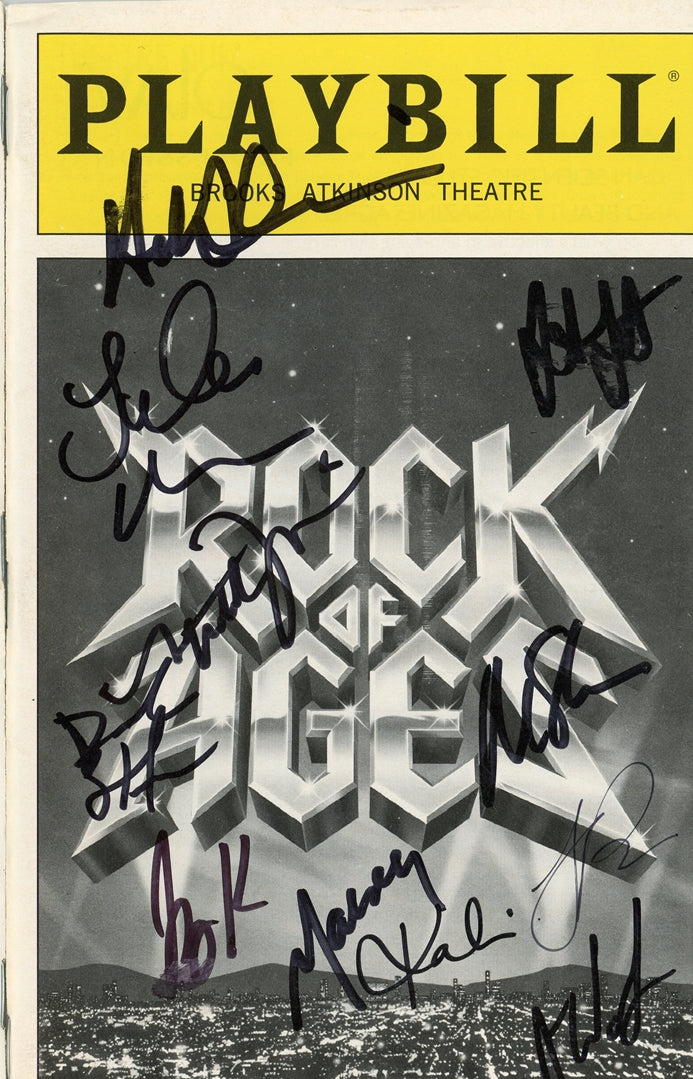 Rock of Ages Signed Playbill