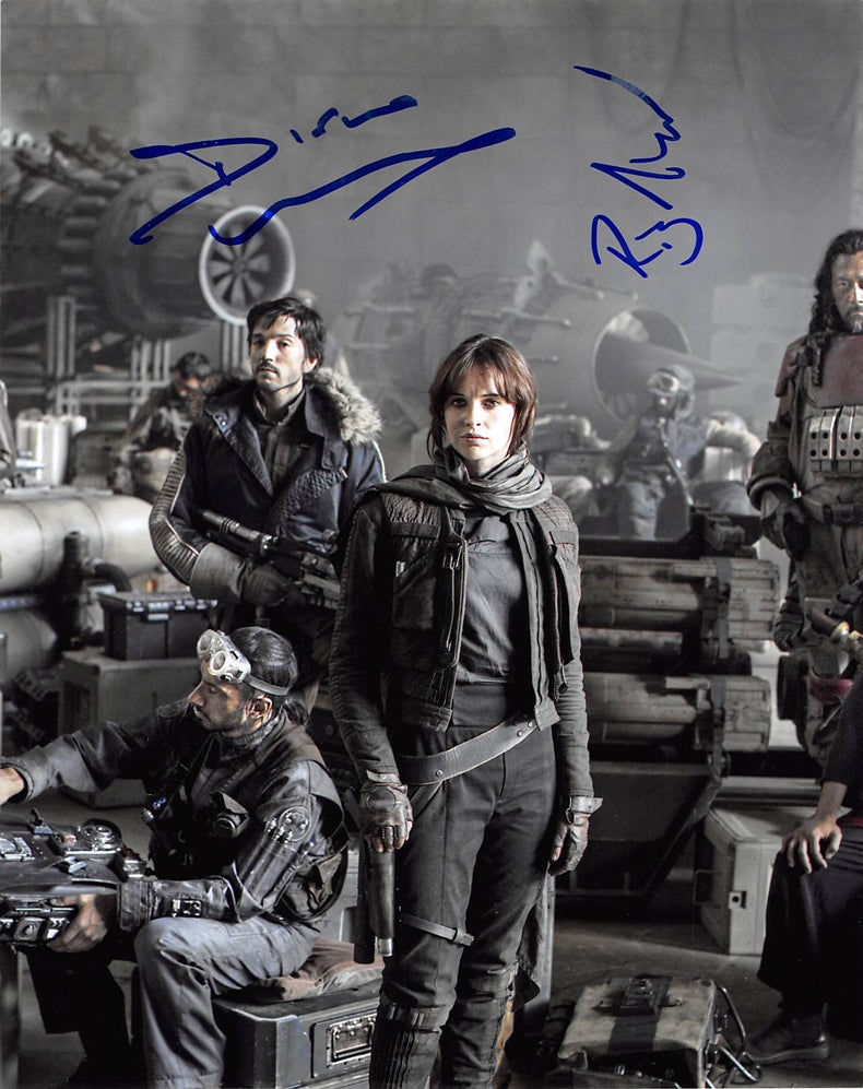 Diego Luna & Riz Ahmed Signed 8x10 Photo