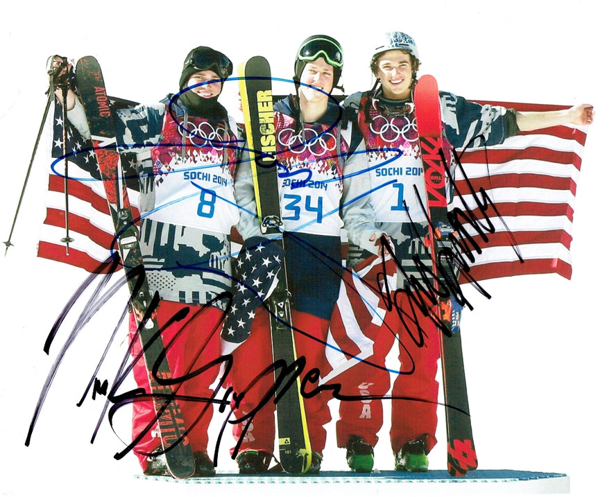 U.S. Men's Slopestyle Signed 8x10 Photo - Video Proof