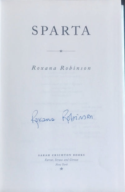 Roxana Robinson Signed Book