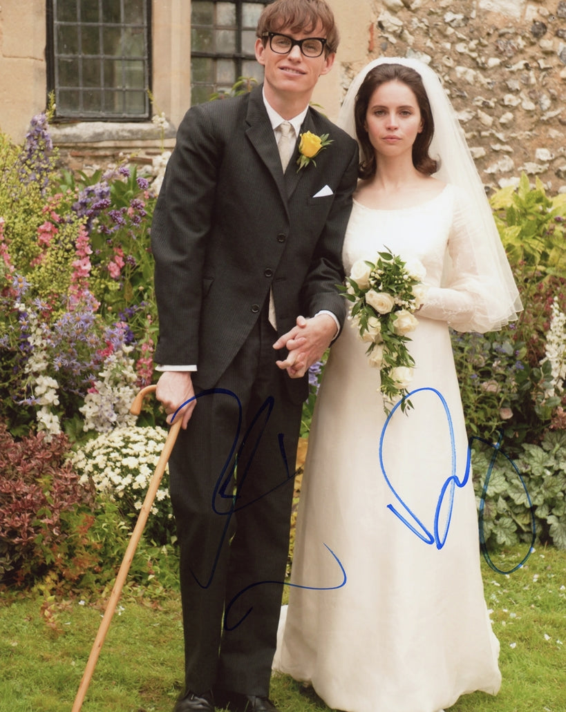 Eddie Redmayne & Felicity Jones Signed 8x10 Photo