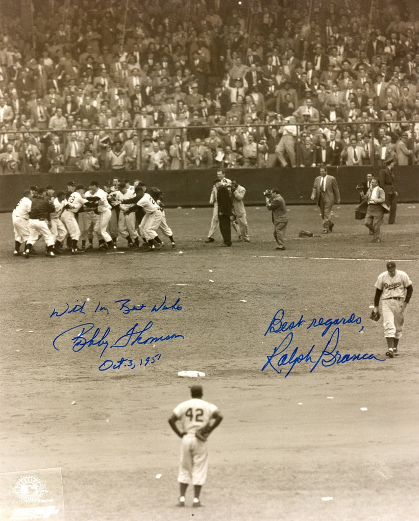 Bobby Thomson & Ralph Branca Signed 8x10 Photo