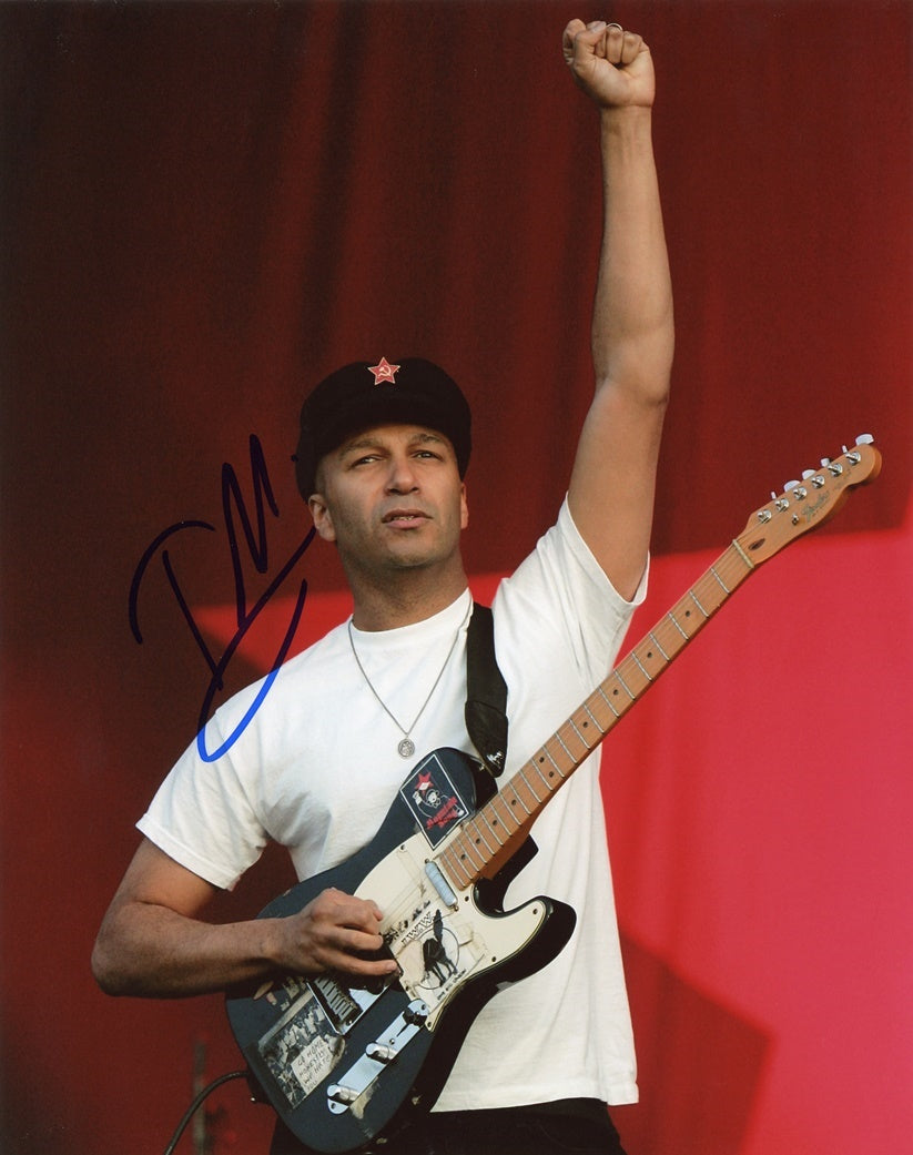 Tom Morello Signed 8x10 Photo