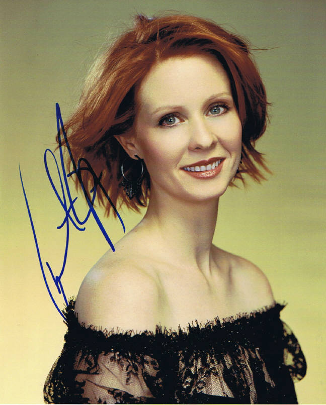 Cynthia Nixon Signed 8x10 Photo - Video Proof