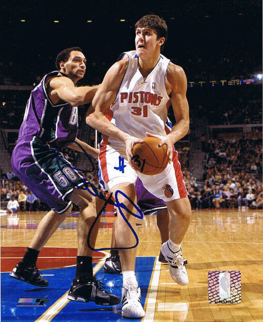 Darko Milicic Signed 8x10 Photo - Proof