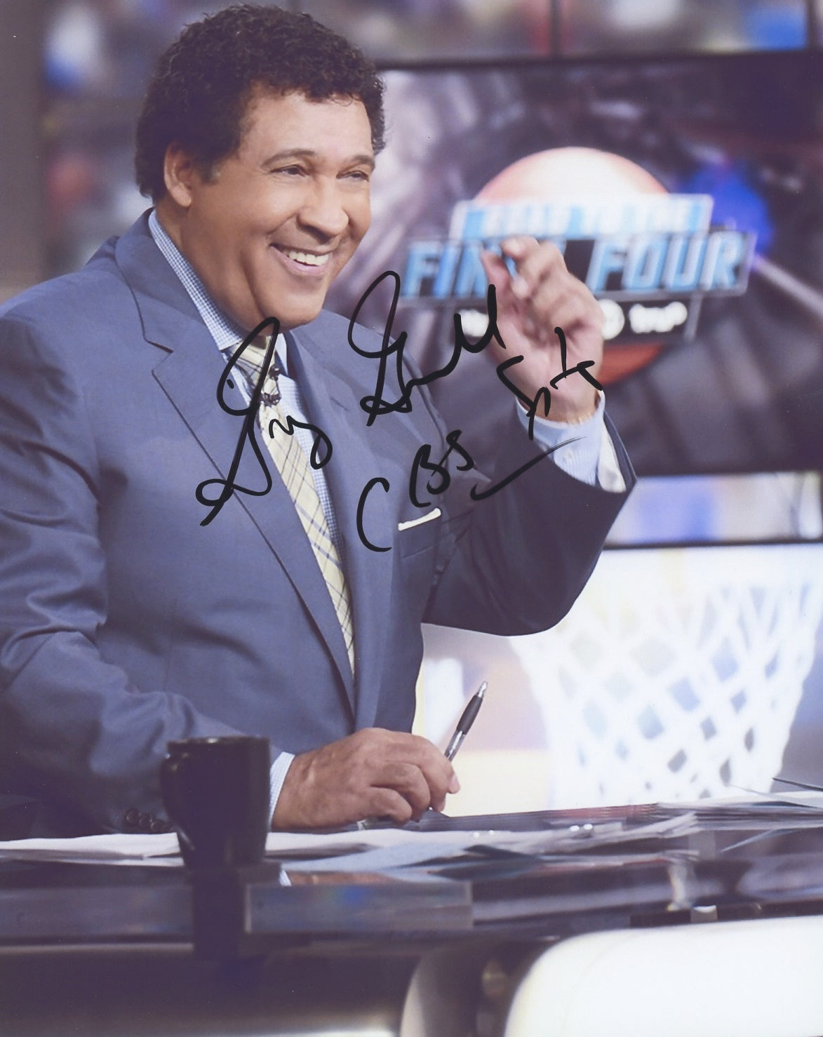 Greg Gumbel Signed 8x10 Photo