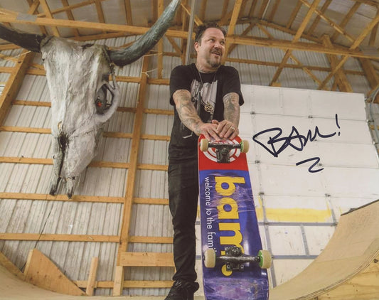 Bam Margera Signed 8x10 Photo