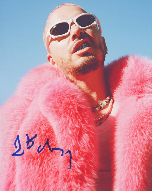 J Balvin Signed 8x10 Photo