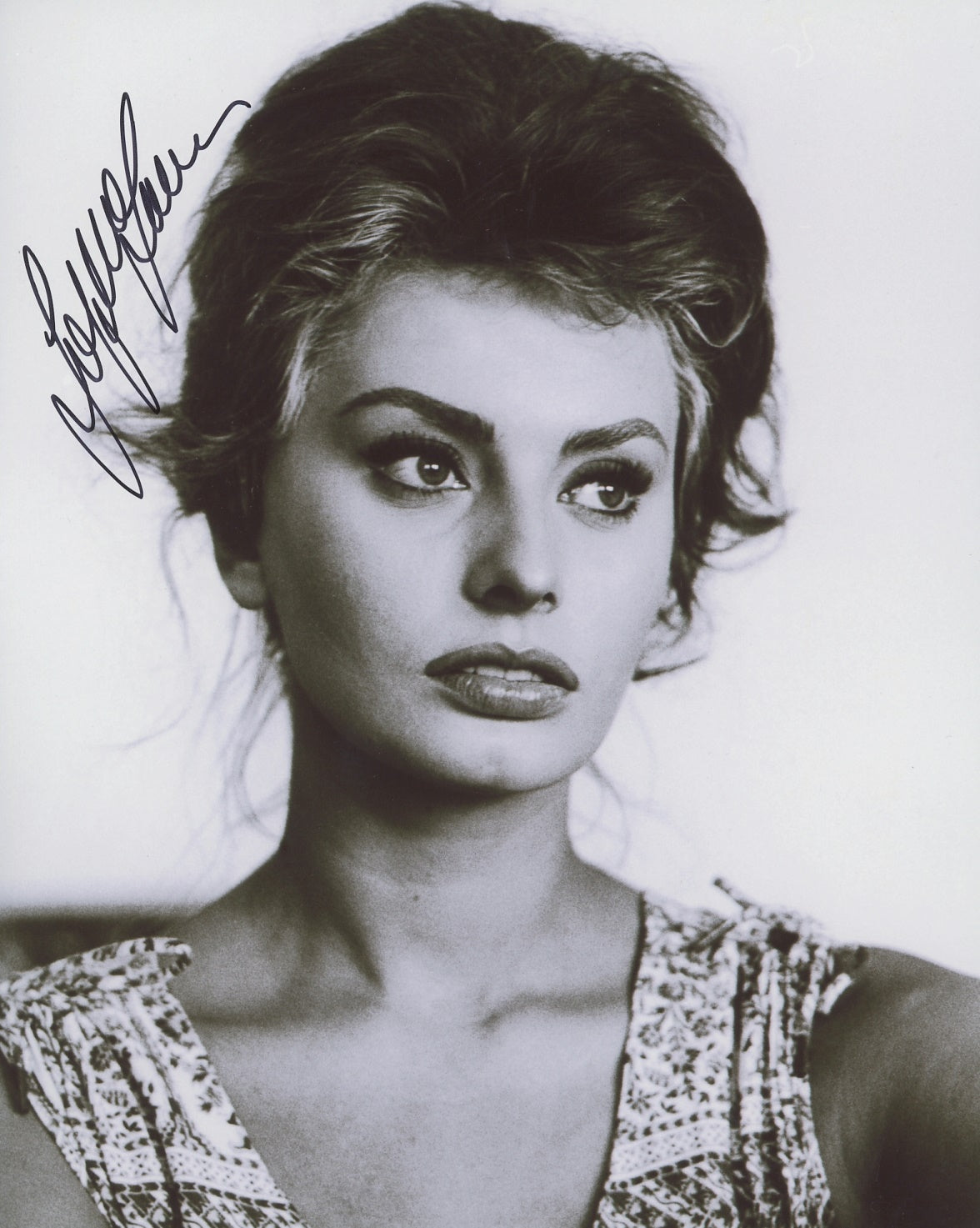 Sophia Loren Signed 8x10 Photo