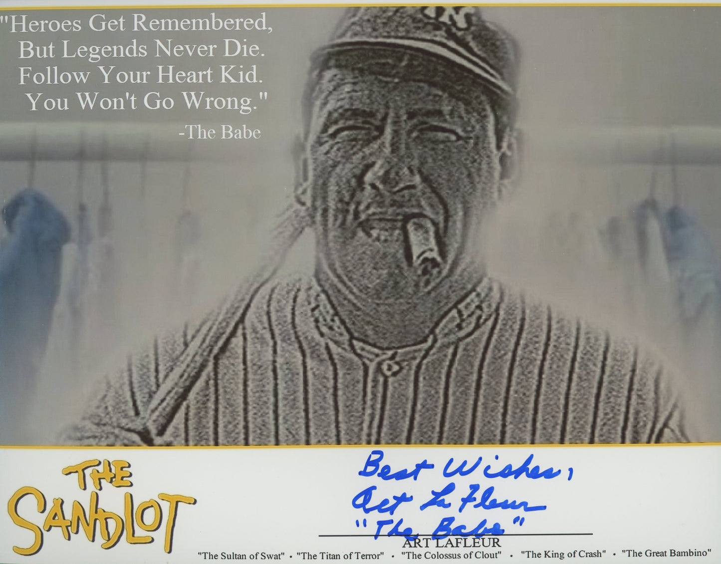 Art LaFleur Signed 8x10 Photo