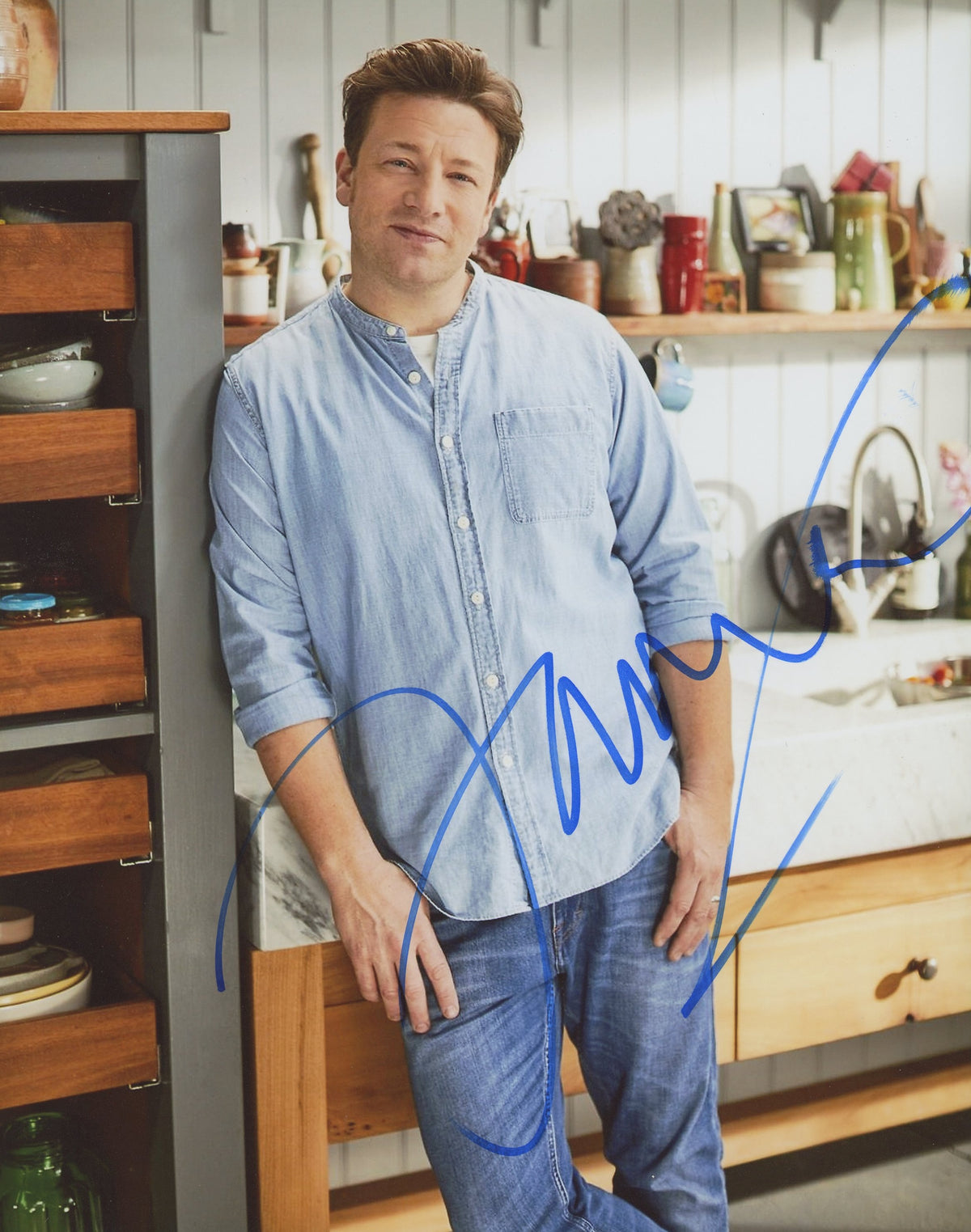 Jamie Oliver Signed 8x10 Photo