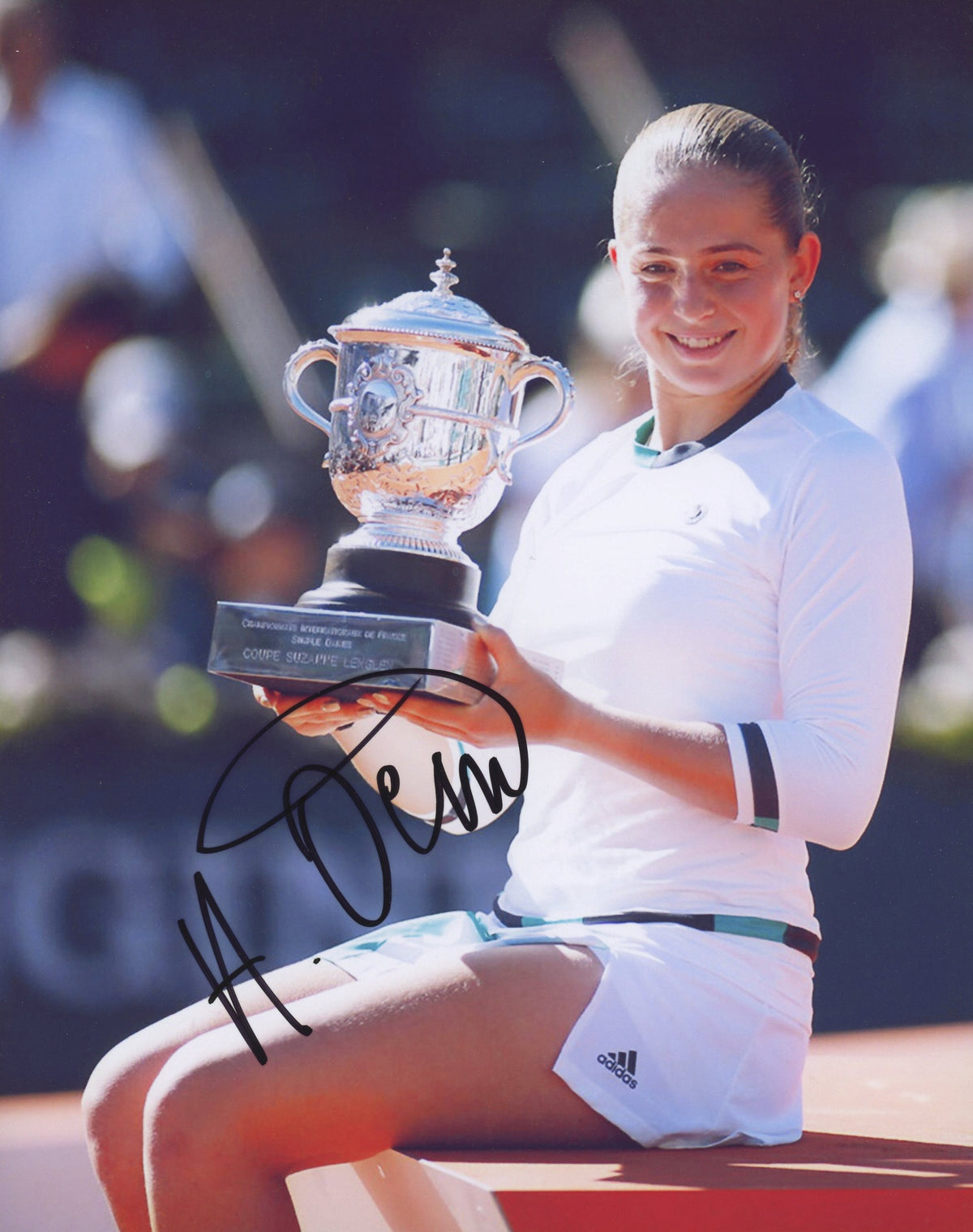 Jelena Ostapenko Signed 8x10 Photo