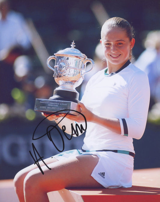 Jelena Ostapenko Signed 8x10 Photo